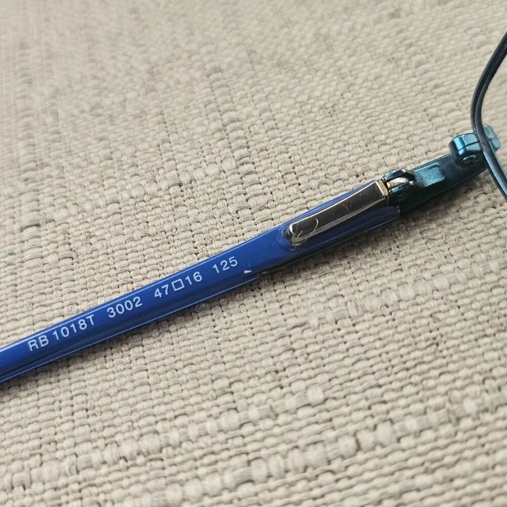 Ray-Ban Kids Glasses Frame Titanium RB1018T Eyeglasses Blue Tone Eye Wear